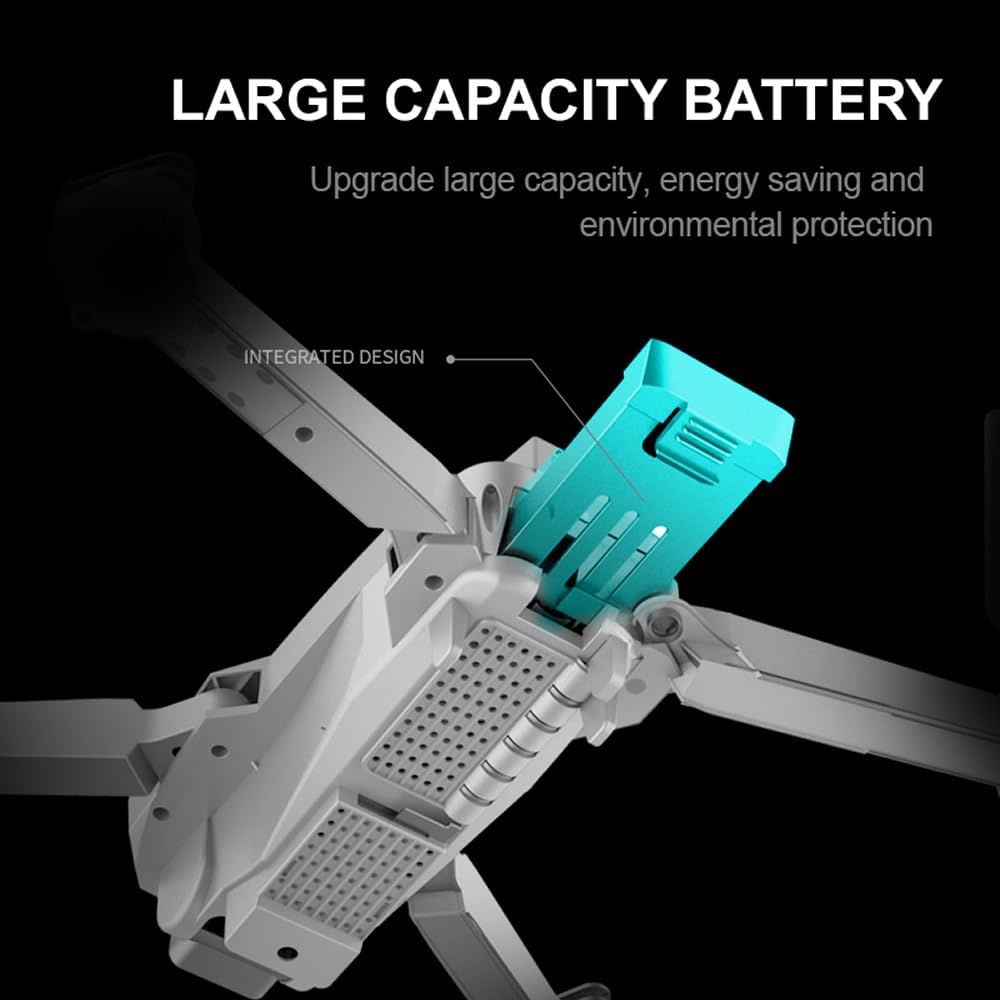 Mini Drone FERIAK88 4K - 2 Camaras - Control Remoto - 2 Baterias - Gris