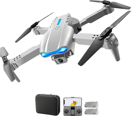 Mini Drone FERIAK99 4K - 2 Camaras - Control Remoto - 2 Baterias - Gris